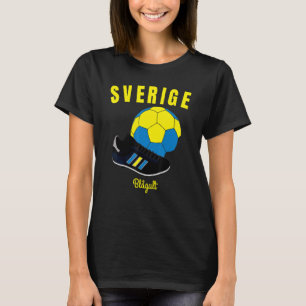 T-shirt Drapeau de soccer Suède Drapeaux Football suédois