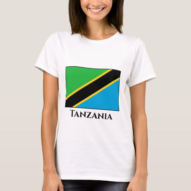 T-shirt Drapeau de Tanzanie (Devant)