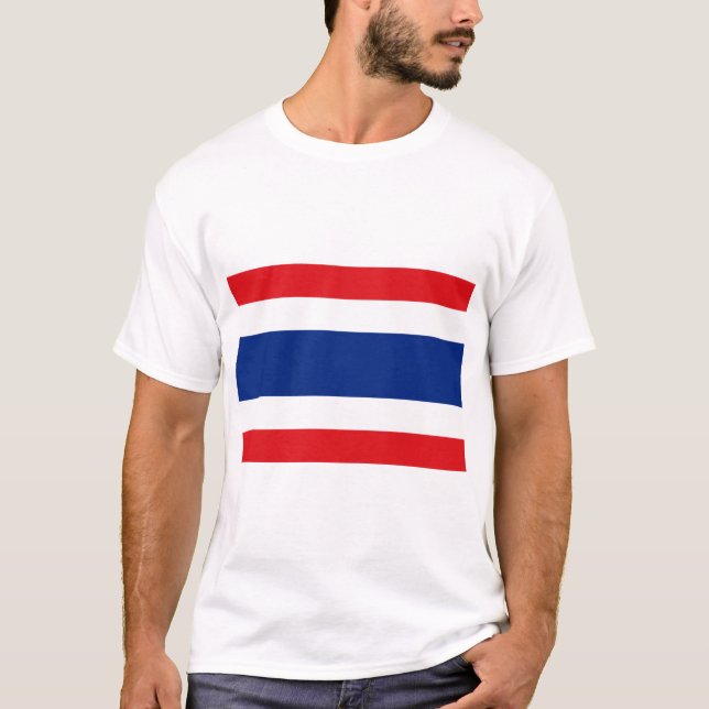T-shirt Drapeau de Thaïlande (Devant)