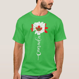 T-shirt Drapeau de tournesol du Canada vintage