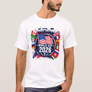 T-shirt drapeau de tous les pays Coupe du monde de