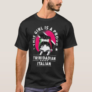T-shirt Drapeau de Trinité-et-Tobago Italie Femmes cultivé