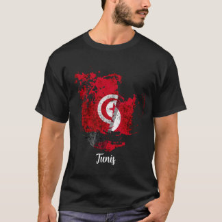 T-shirt drapeau de Tunis