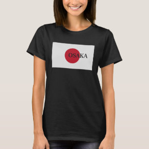 T-shirt Drapeau de voyage Japon Osaka Asie