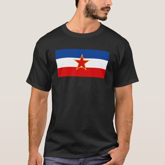 T-shirt Drapeau de Yougoslavie (Devant)