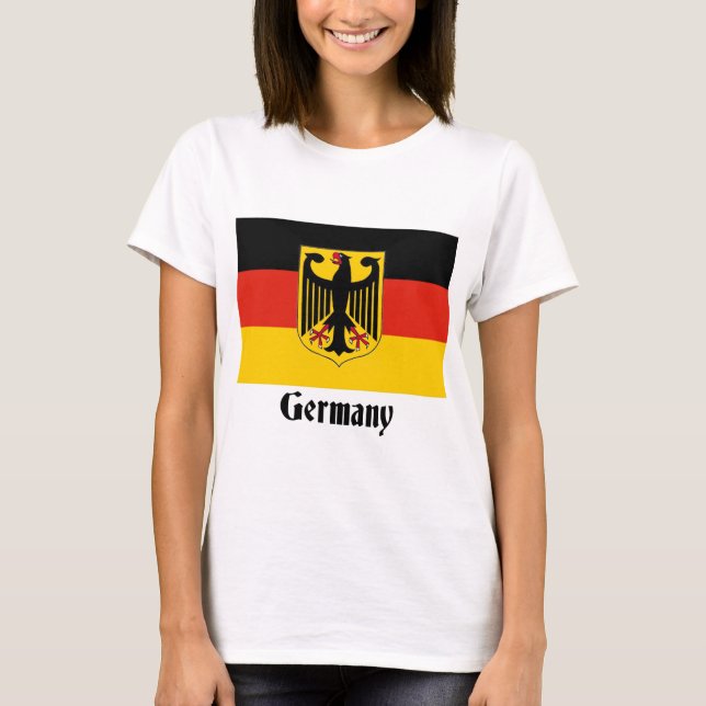 T-shirt Drapeau d'Eagle d'Allemand (Devant)