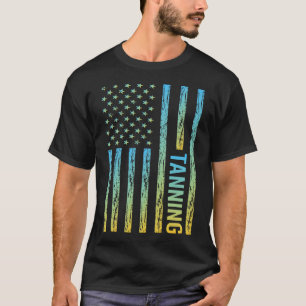 T-shirt Drapeau dégradant 02 Bain de soleil bronzant