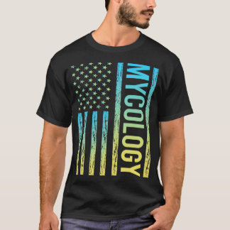 T-shirt Drapeau dégradé 02 Mycologie Mycologiste Mushroom