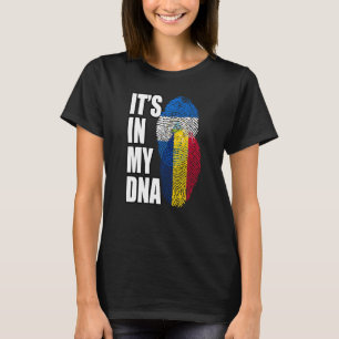 T-shirt Drapeau Dénommé Chadien Et Nicaragua