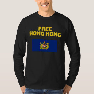 T-shirt Drapeau dérivé du mouvement d'autonomie de Hong Ko