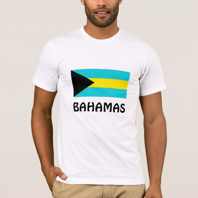 T-shirt Drapeau des Bahamas (Devant)