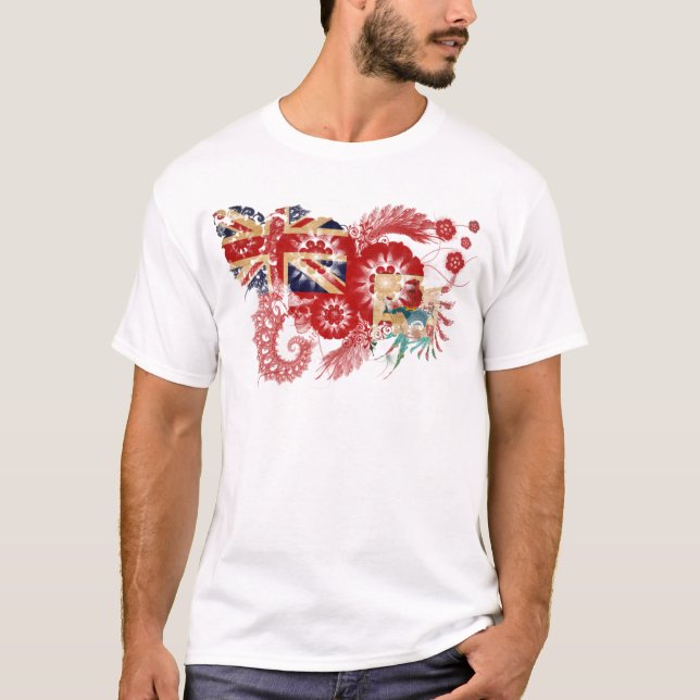 T-shirt Drapeau des Bermudes (Devant)