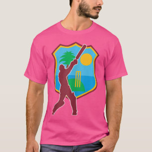 T-shirt Drapeau des Caraïbes Cricket