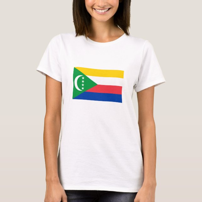 T-shirt Drapeau des Comores (Devant)