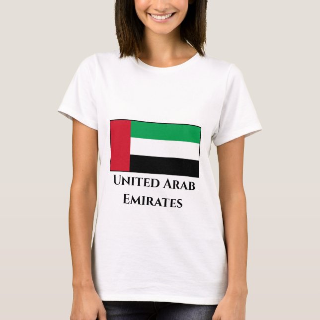 T-shirt Drapeau des Émirats arabes unis (Devant)
