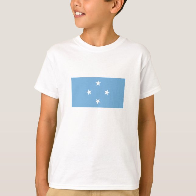 T-shirt Drapeau des États fédérés de Micronésie (Devant)