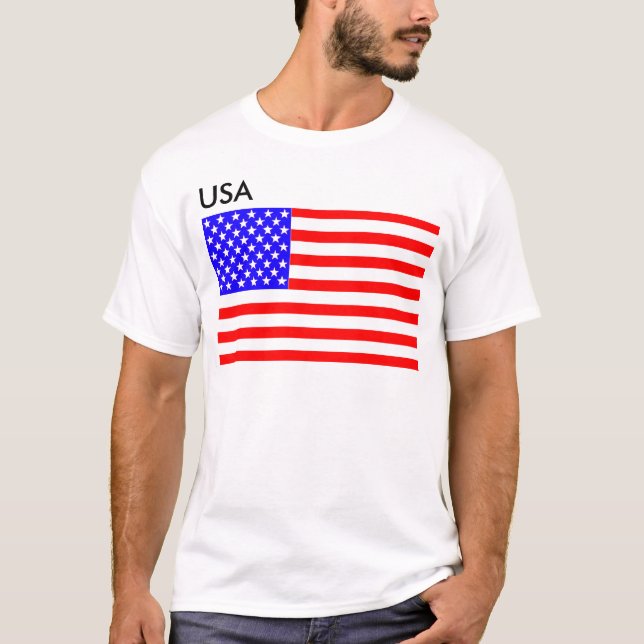 T-shirt Drapeau des Etats-Unis (Devant)