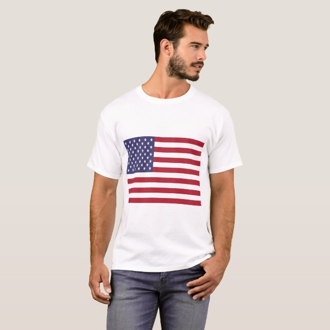 T-shirt Drapeau des États-Unis (Devant entier)