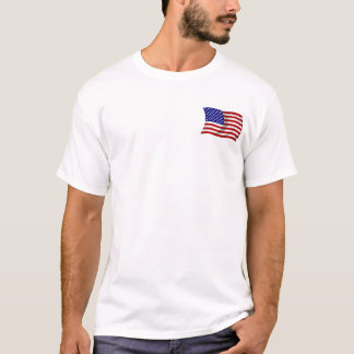 T-shirt DRAPEAU des Etats-Unis américain de ondulation