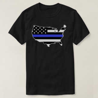 T-shirt Drapeau des États-Unis de Blue Lives