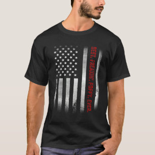 T-shirt Drapeau des hommes Fête des pères meilleur pavot F