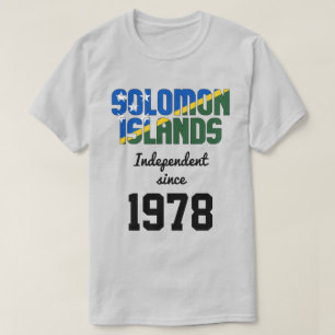T-shirt Drapeau des Îles Salomon Fête de l'indépendance
