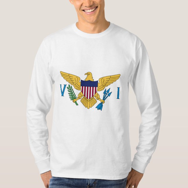 T-shirt Drapeau des îles Vierges américaines (Devant)