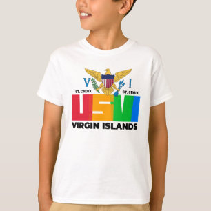 T-shirt Drapeau des îles Vierges américaines St. Croix USV