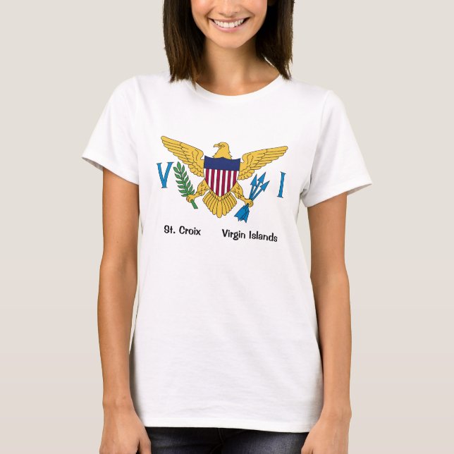 T-shirt Drapeau des îles Vierges américaines St. Croix USV (Devant)