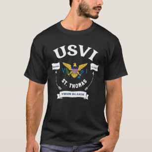 T-shirt Drapeau des îles Vierges américaines St. Thomas US