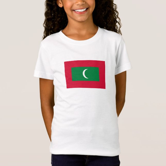 T-Shirt Drapeau des Maldives (Devant)