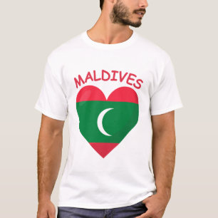 T-shirt Drapeau des Maldives