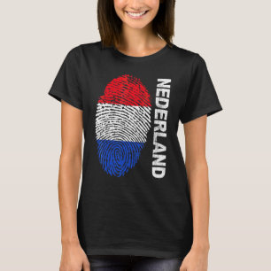 T-shirt Drapeau des Pays-Bas Football Sport Football Suppo