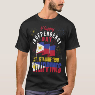 T-shirt Drapeau des Philippines Fête de l'indépendance phi