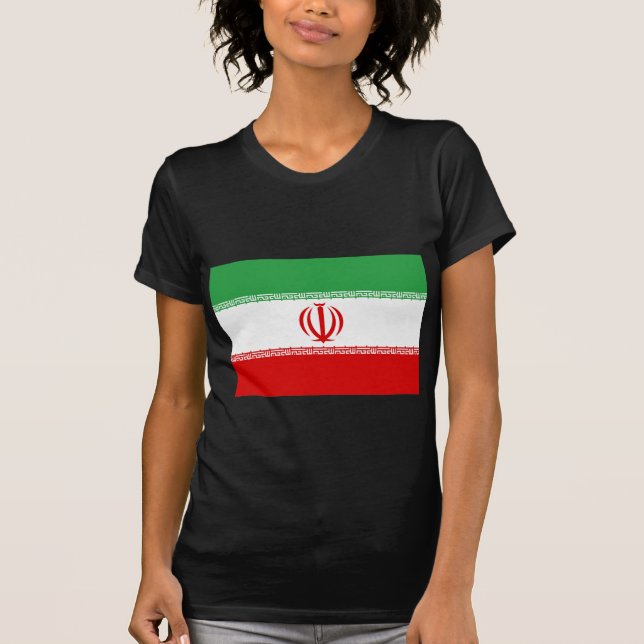 T-shirt Drapeau des produits de l'Iran (Devant)