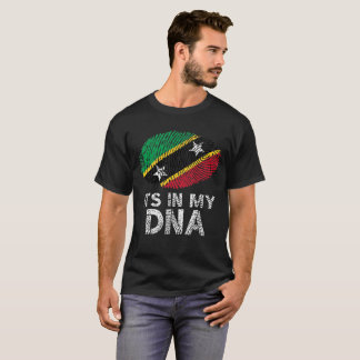 T-shirt Drapeau des racines de Saint-Kitts-et-Nevis