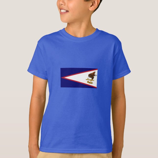 T-shirt Drapeau des Samoa américaines patriotiques (Devant)