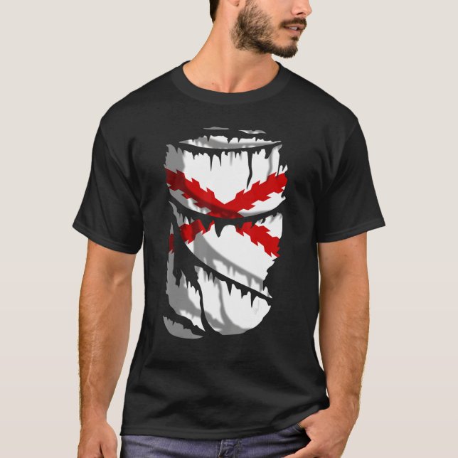 T-shirt Drapeau Des Tiers Espagnols Croix De Bourgogne (Devant)
