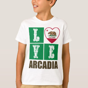 T-shirt Drapeau d'État de Californie Centre Arcadie