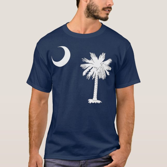 T-shirt Drapeau d'état de la Caroline du Sud (Devant)