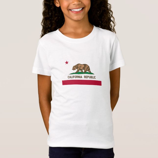 T-Shirt Drapeau d'État de la République de Californie (Devant)