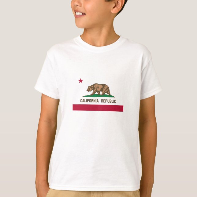 T-shirt Drapeau d'État de la République de Californie (Devant)