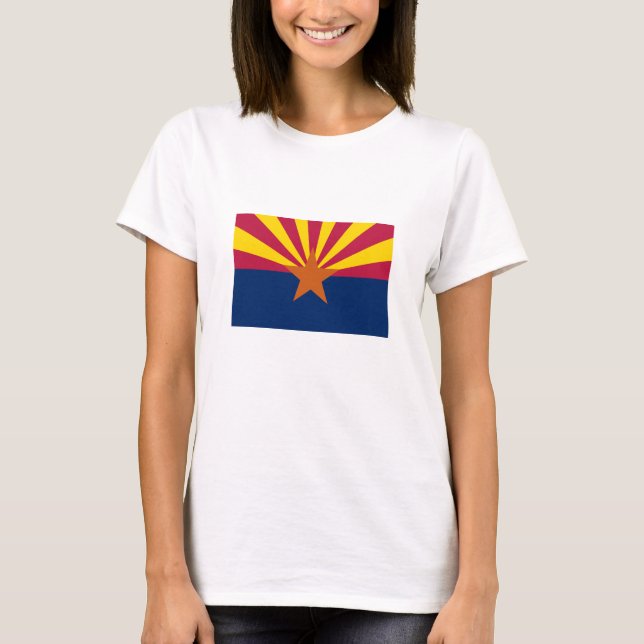 T-shirt Drapeau d'État de l'Arizona (Devant)