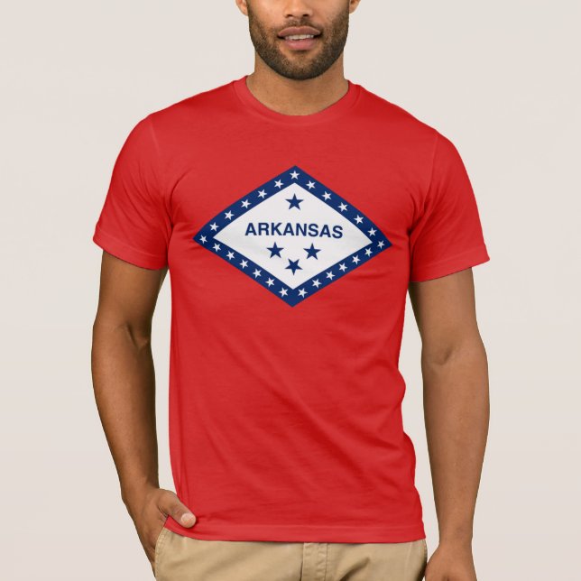 T-shirt Drapeau d'état de l'Arkansas (Devant)