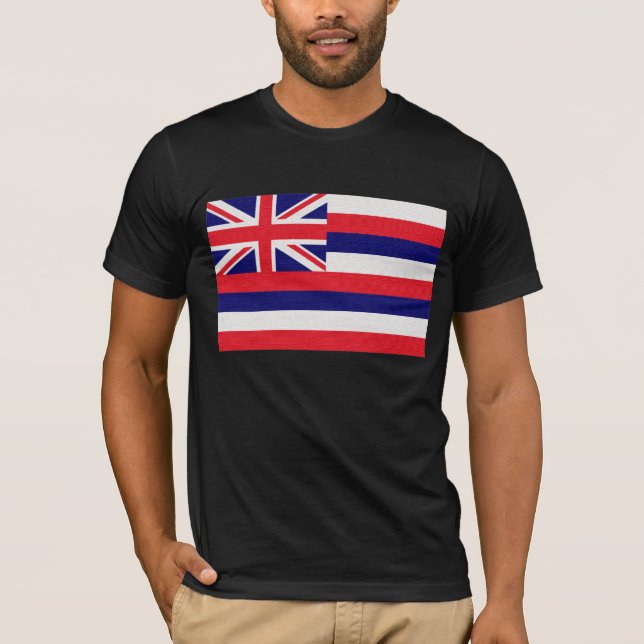 T-shirt Drapeau d'état d'Hawaï (Devant)