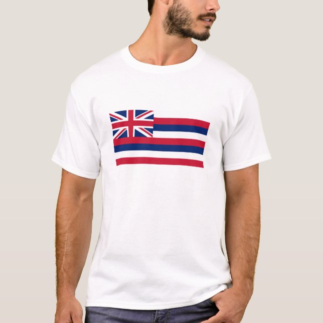 T-shirt Drapeau d'État d'Hawaii (Devant)