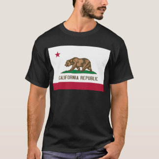 T-shirt Drapeau d'état d'ours de République de la
