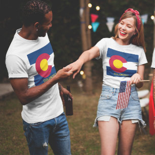 T-shirt Drapeau d'État du Colorado Unisex