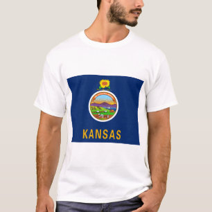 T-shirt Drapeau d'État du Kansas