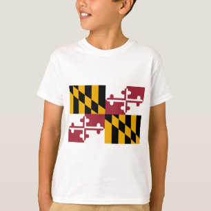 T-shirt Drapeau d'État du Maryland